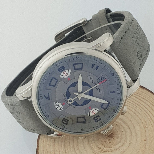 몽블랑 크로노그래프 은장 그레이 44mm